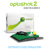 Image of optishot 2 golf simulator included in golf in a box 2 package